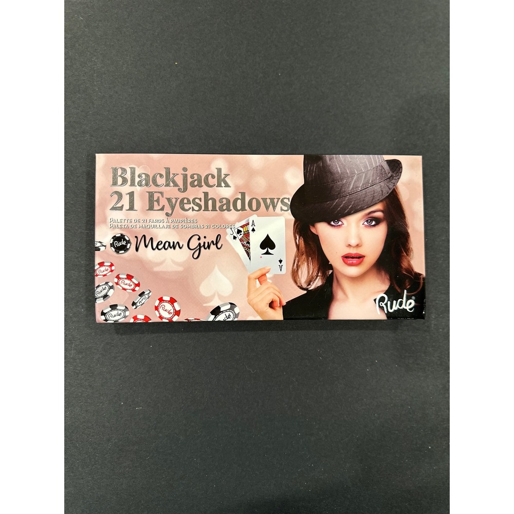 Rude Blackjack 21 Eyeshadow Palette Mean Girl Multi EUC